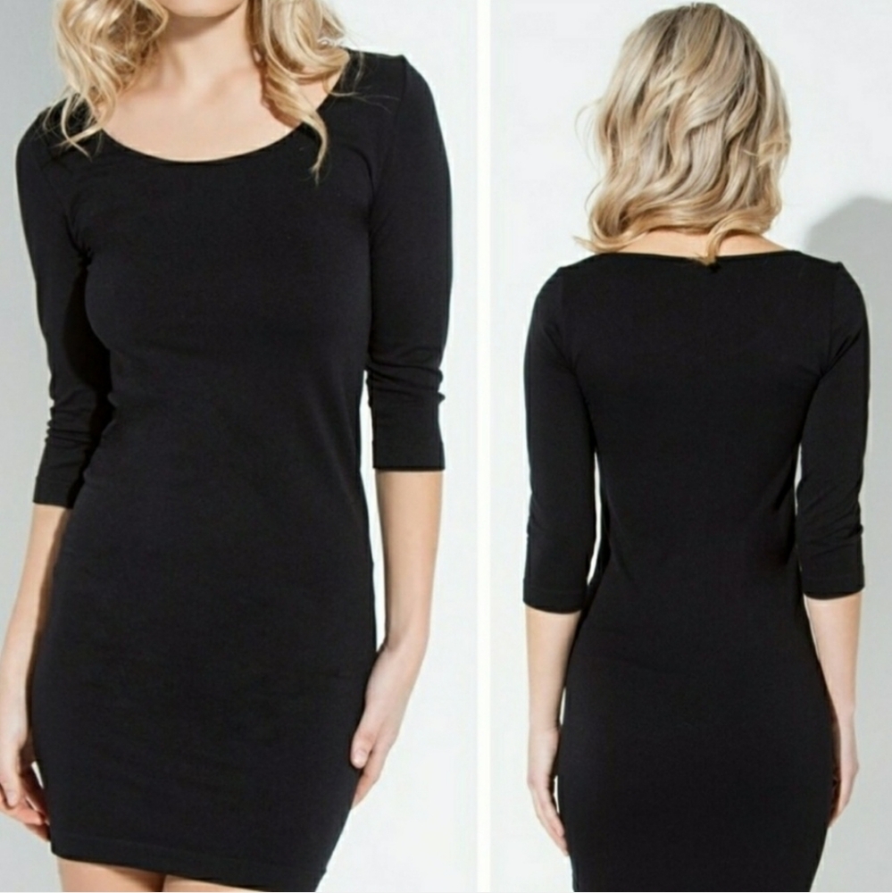 NWT Seamless Black Bodycon Dress